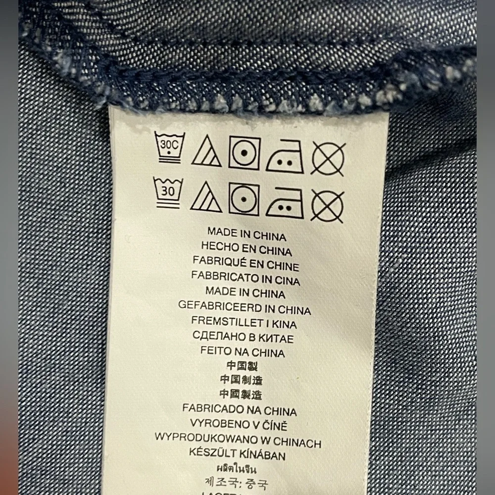 Michael Kors Blue Button Down Shirt with Bow